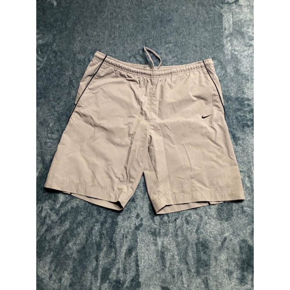 Nike Mens Size Medium Tan Athletic Gym Shorts Mesh Lined Vintage Style RN 56323